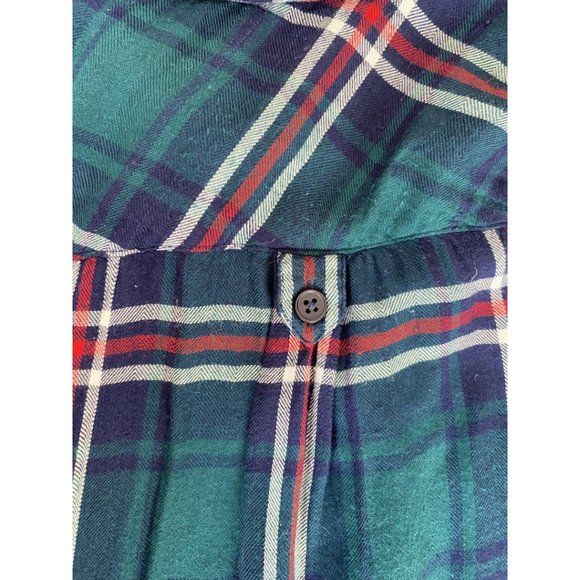 41 Hawthorn Plaid 1/4 Button Up Long Sleeve Blouse - Picture 5 of 6